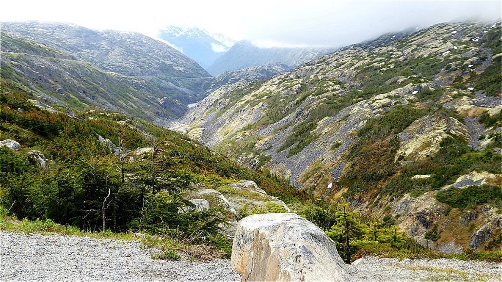 Teil des Weges im Aufstieg zum White Pass