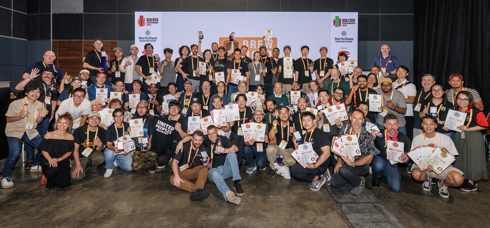 Asia Beer Championship 2022 Winners celebrate at SEA Brew 
