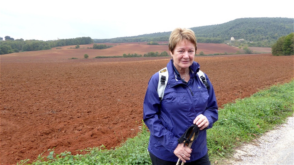 Wir starten vor den Toren Monteriggionis - leider setzt Regen ein !