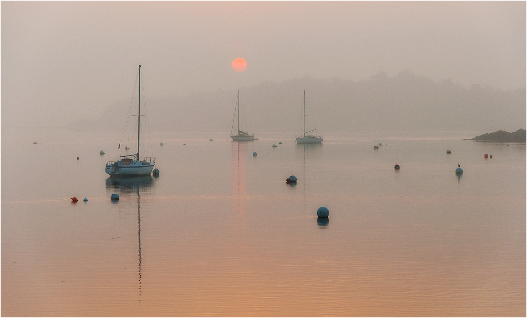 1st Place: Sunrise on the River Rance (John White)
