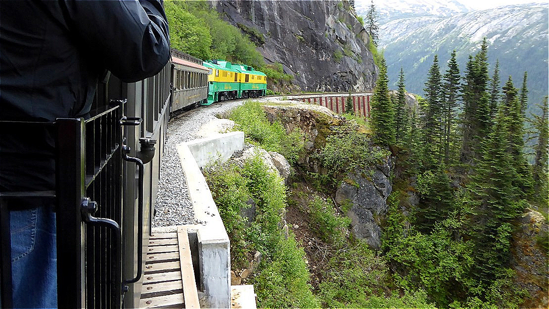 Zurück hinunter nach Skagway - eine abenteuerliche Zugfahrt !