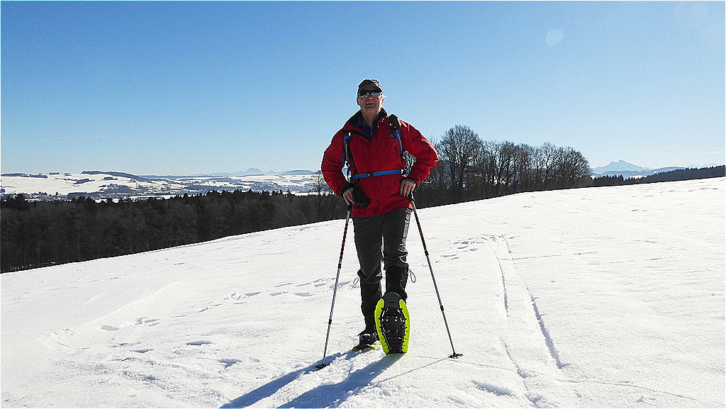 Auf dem Bergrücken in Grub