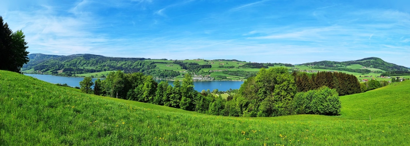 Afahrt über dem Irrsee