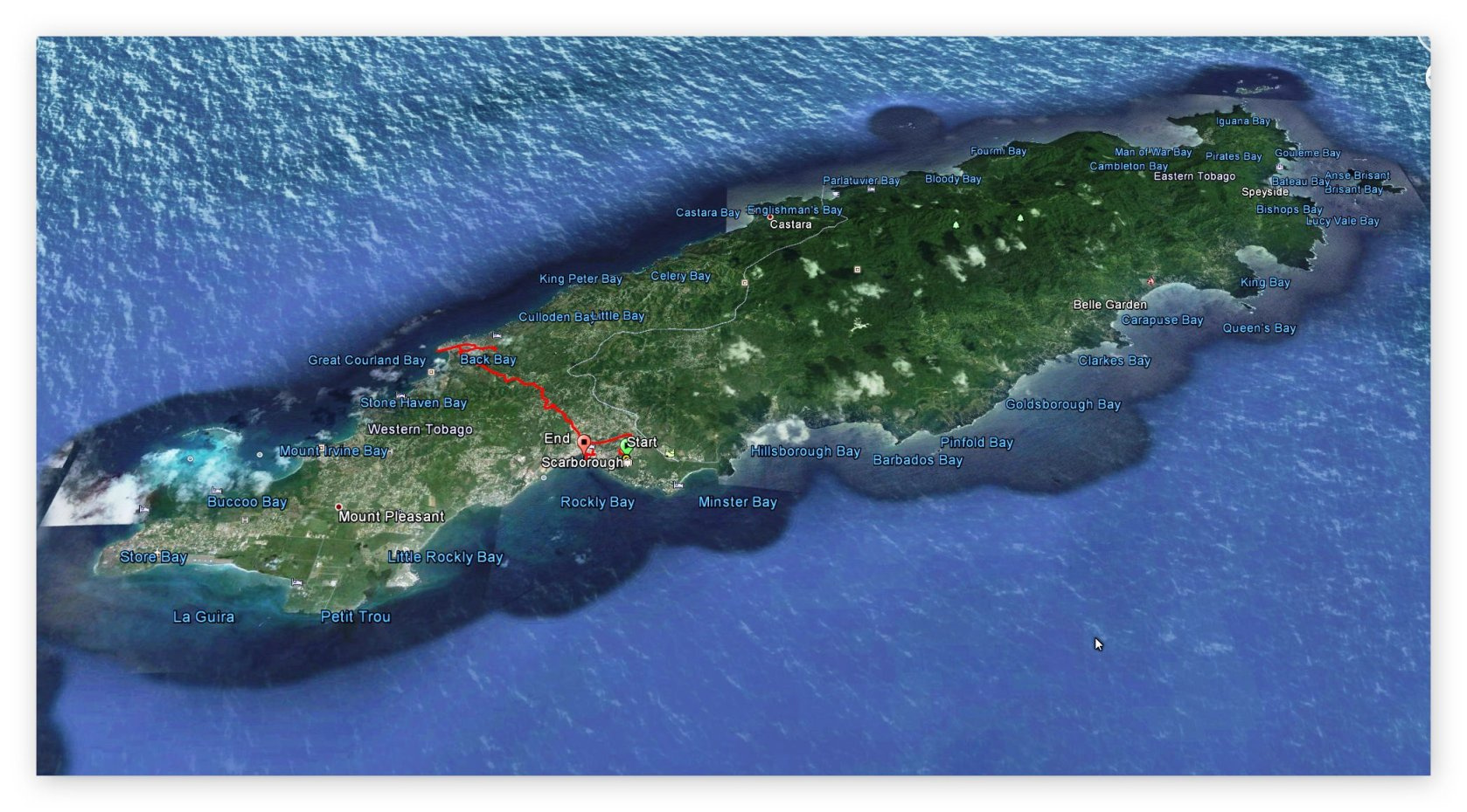 GPS Daten Tobago - Ausfllug