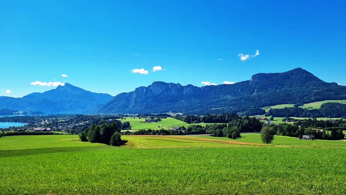 Fahrt in Richtung Thalgau