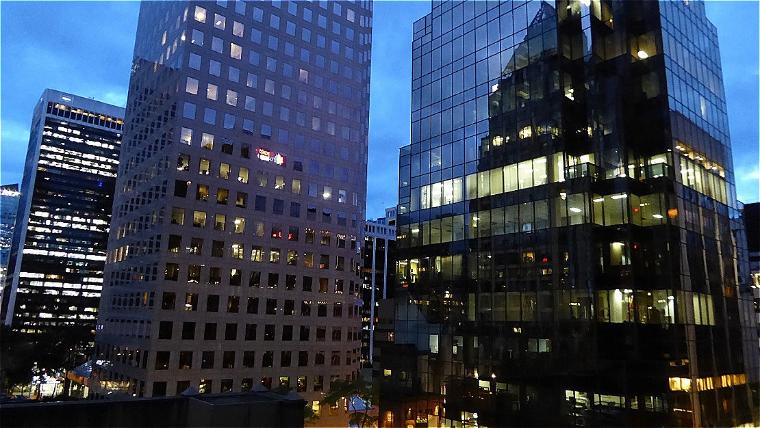 Blick vom Balkon unseres Zimmers