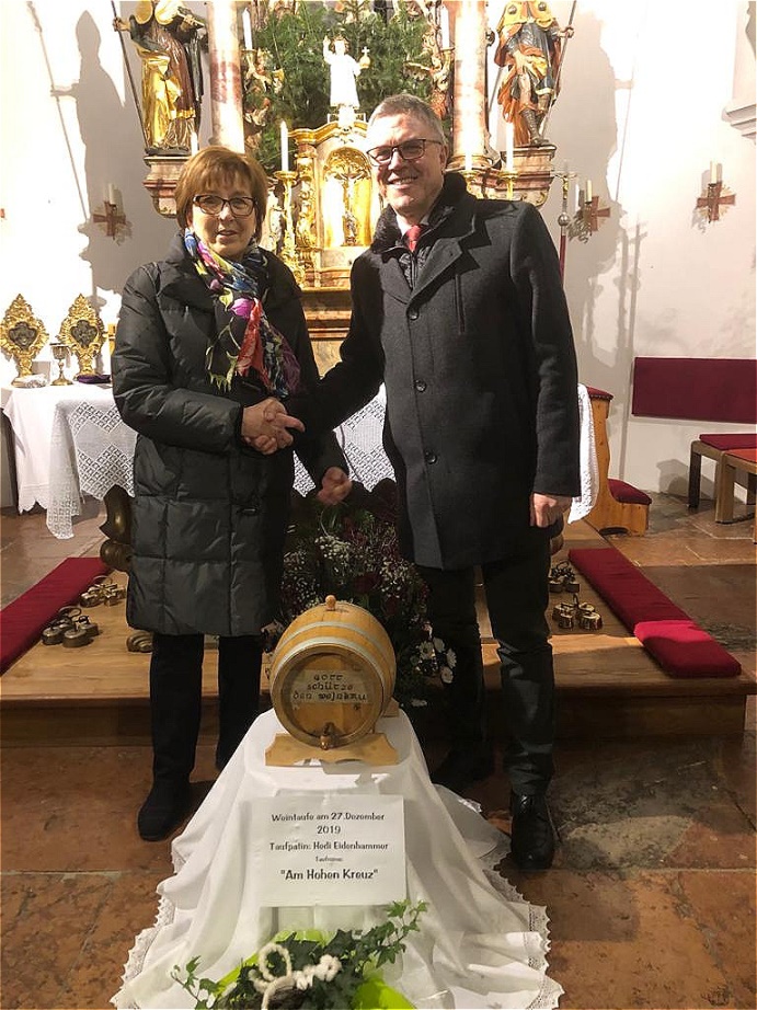 Taufpatin und Bürgermeister