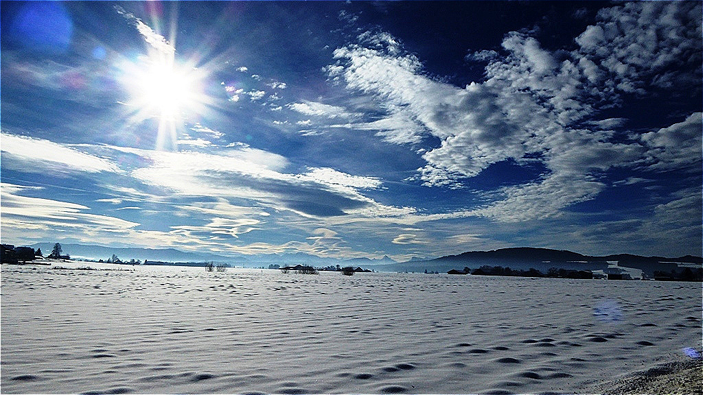 Wolkenformationen über dem Tannberg