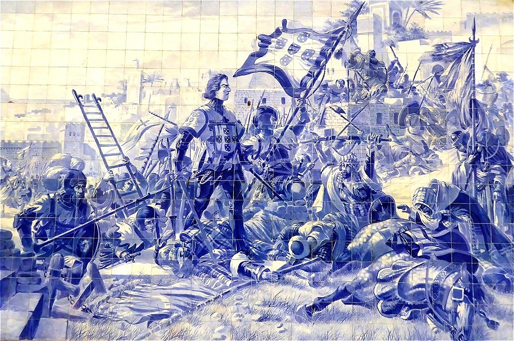 Infante D. Henrique bei der Eroberung Ceutas im Jahr 1415
