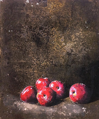 Apples (painting galerie art robert deniau mougins)