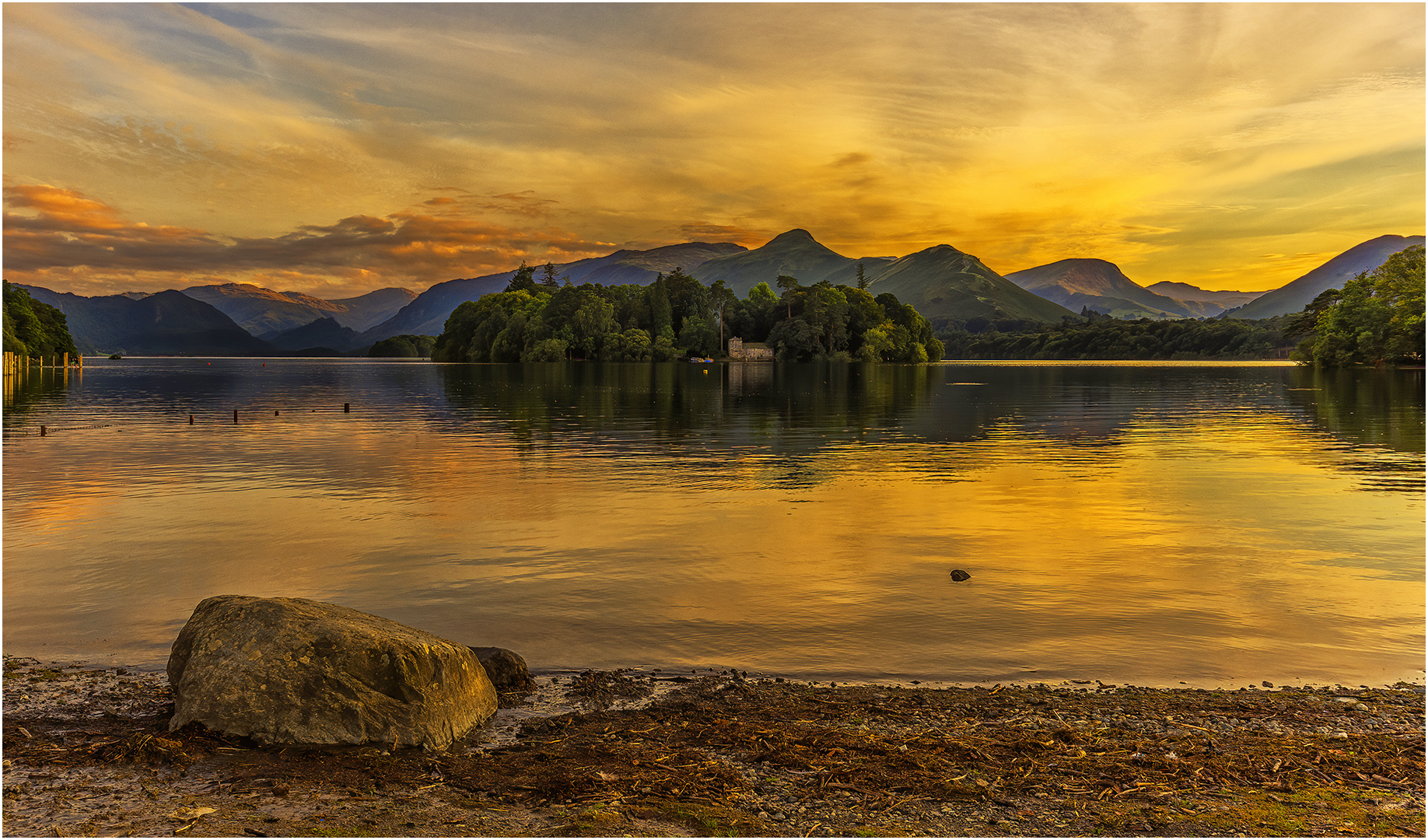 Highly Commended: Derwent Sunset (Mark Rock)