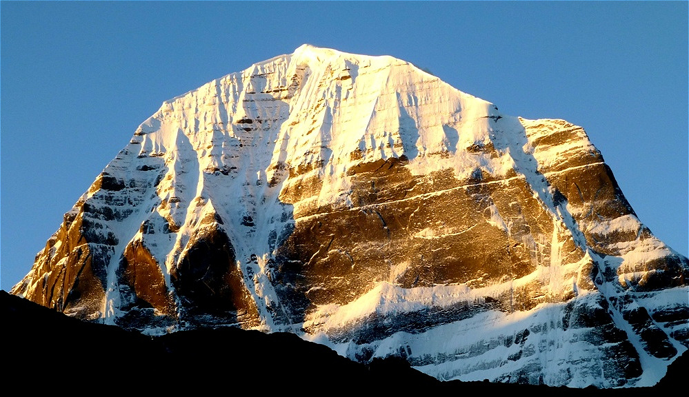 Die Nordseite des Kailash im Morgenlicht