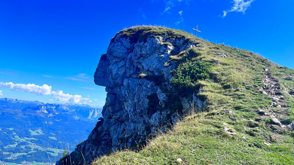 Kalbergüberschreitung - der "Indianer" (Hoher Kalmberg-1.833 m)) - Nähe Goiserer Hütte