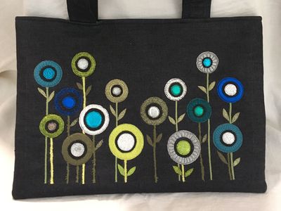 Les Fleurs Pop (harmonie bleu-vert)
Pop Flowers (blue-green harmony)