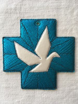 Colombe murale decorative