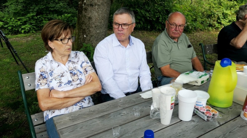 Weinpatin und Bürgermeister