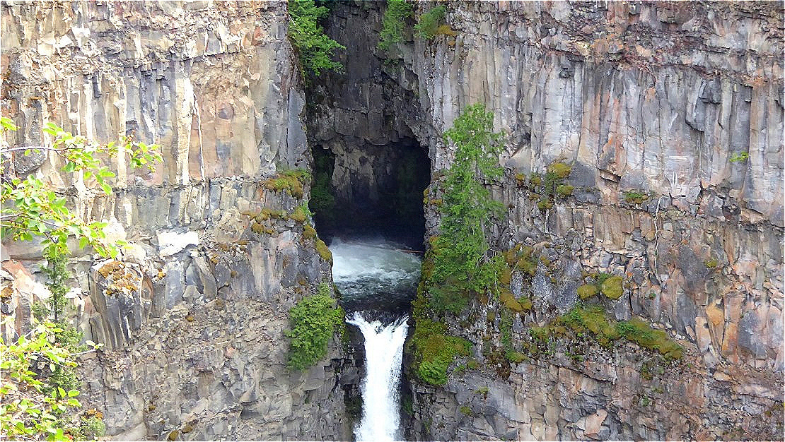 Der obere Teil der Wasserfälle