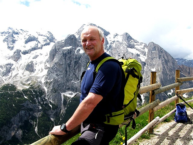 Herrlicher Ausblick von der Schutzhütte Viel dal Pan