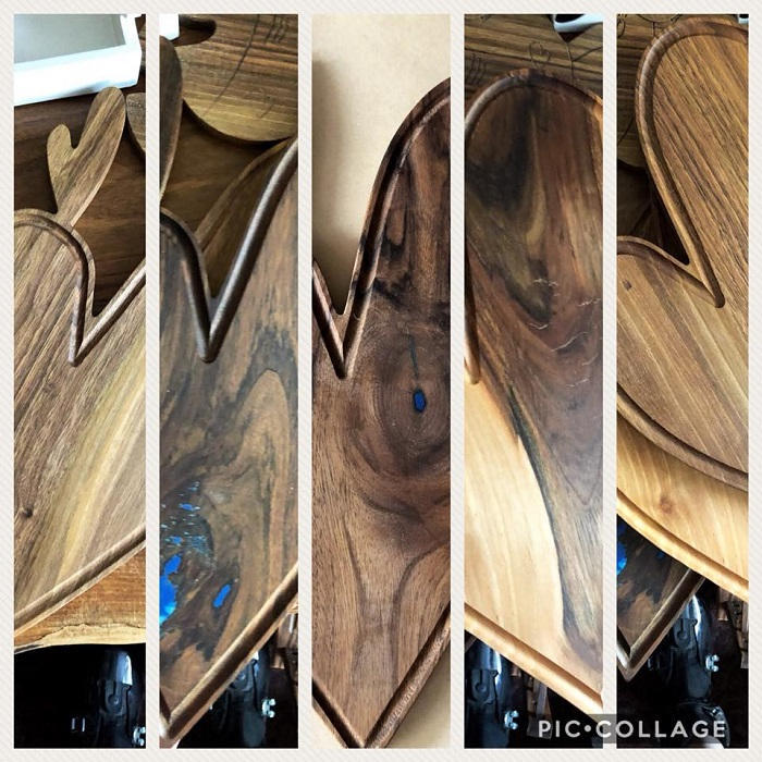 Lesene deske iz orehovega lesa 