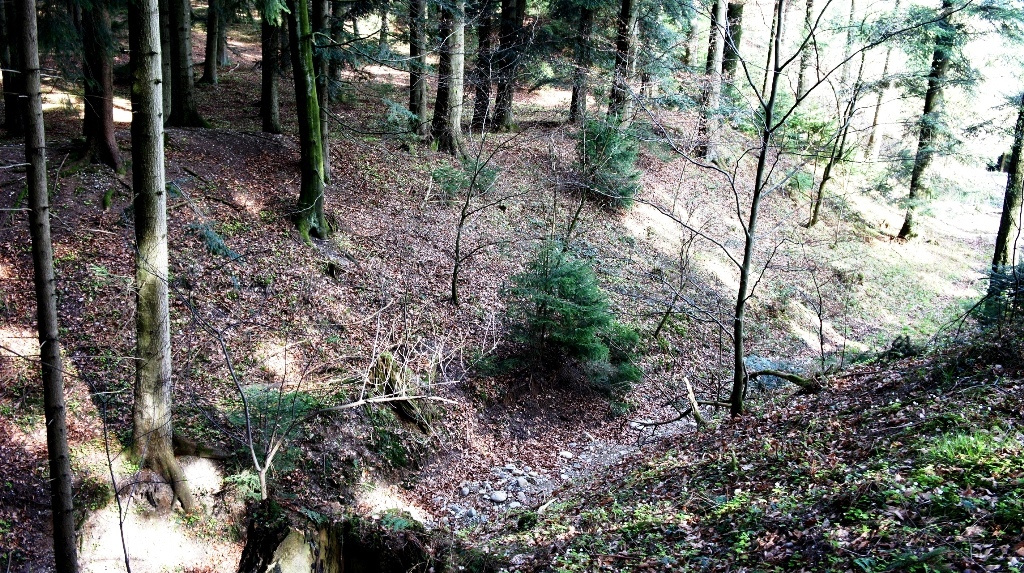 Am "Eingang" auf der Südseite