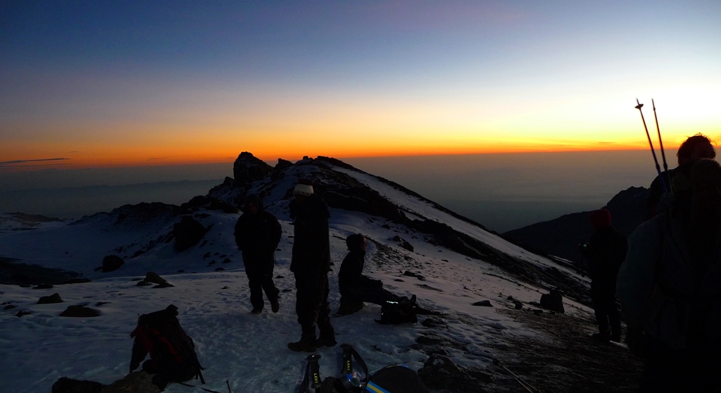 Morgendämmerung am "Stella Point"