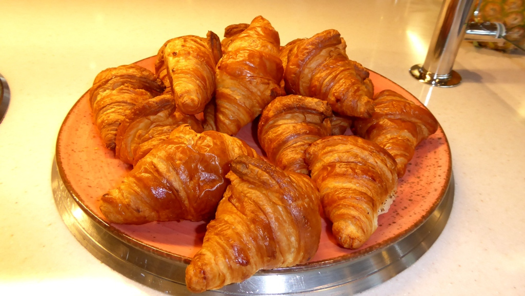 Backfrische Croissants