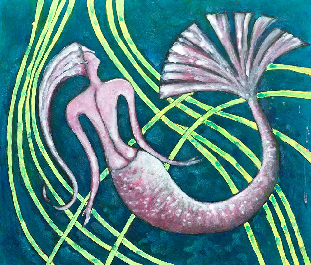 painting of a mermaid