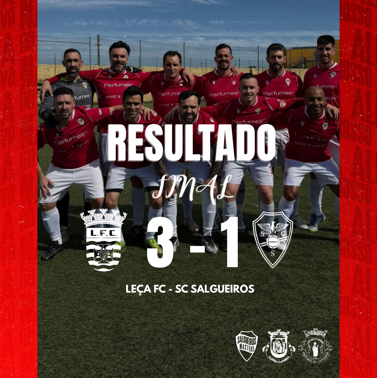 AF Porto Camp. Distrital Masters 1ª Divisão 
25/26 - Campeonato  - Jornada 24
Resultado Final
Leça FC 3-1 SC Salgueiros 