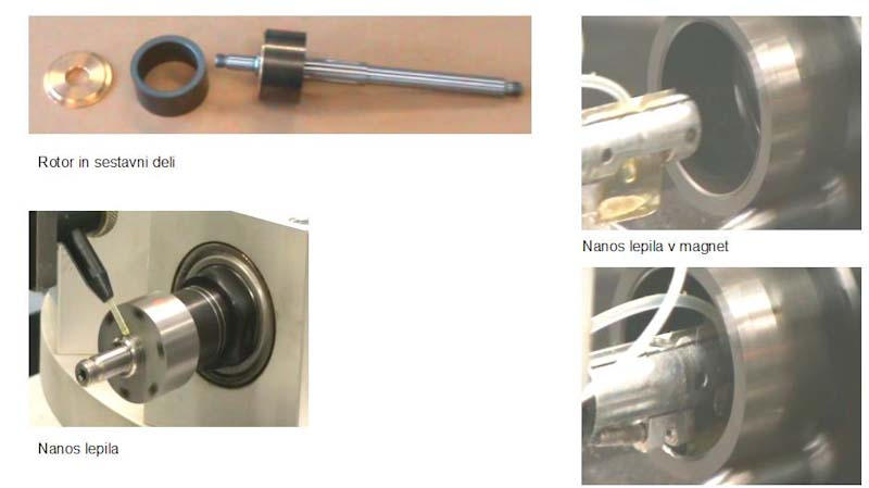Kontroliran nanos lepila v magnet s pomočjo fotocelice.