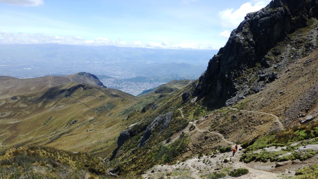 Im Aufstieg - Blick zurück