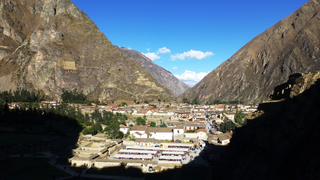 Blick auf Ollantaytambo