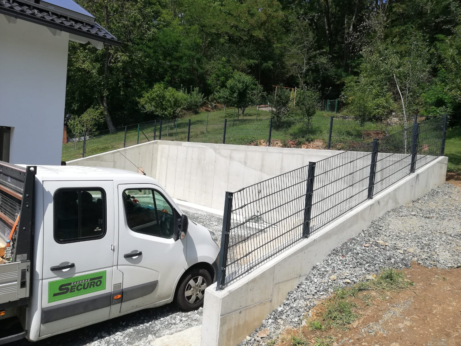 Securo Doppelstabmatten abgeschrägt