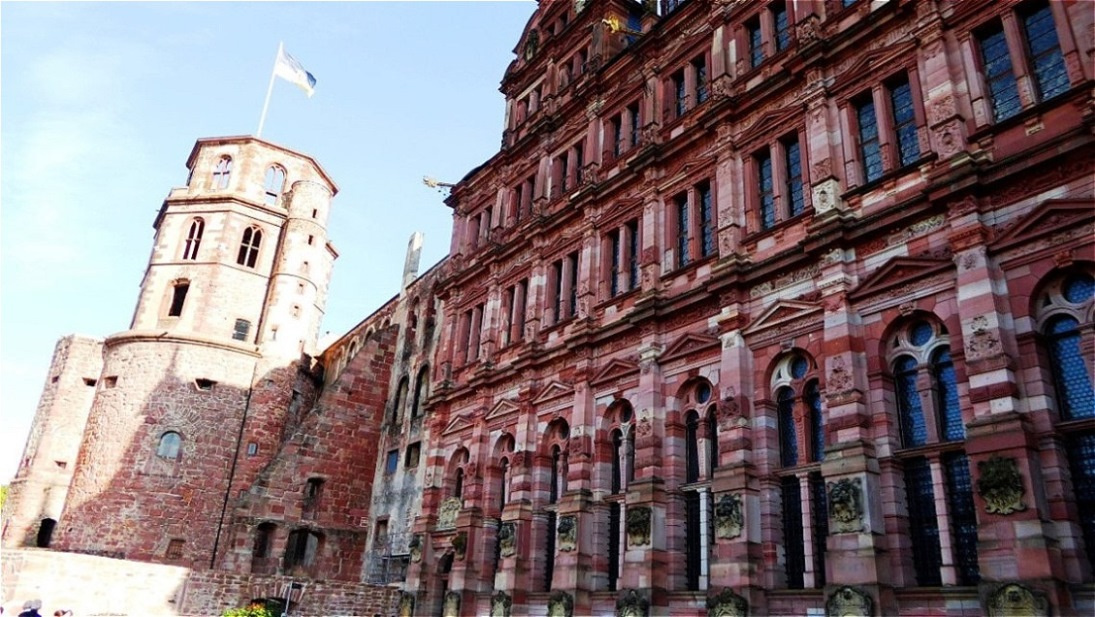 Die Rückseite des Haupthauses im Norden
