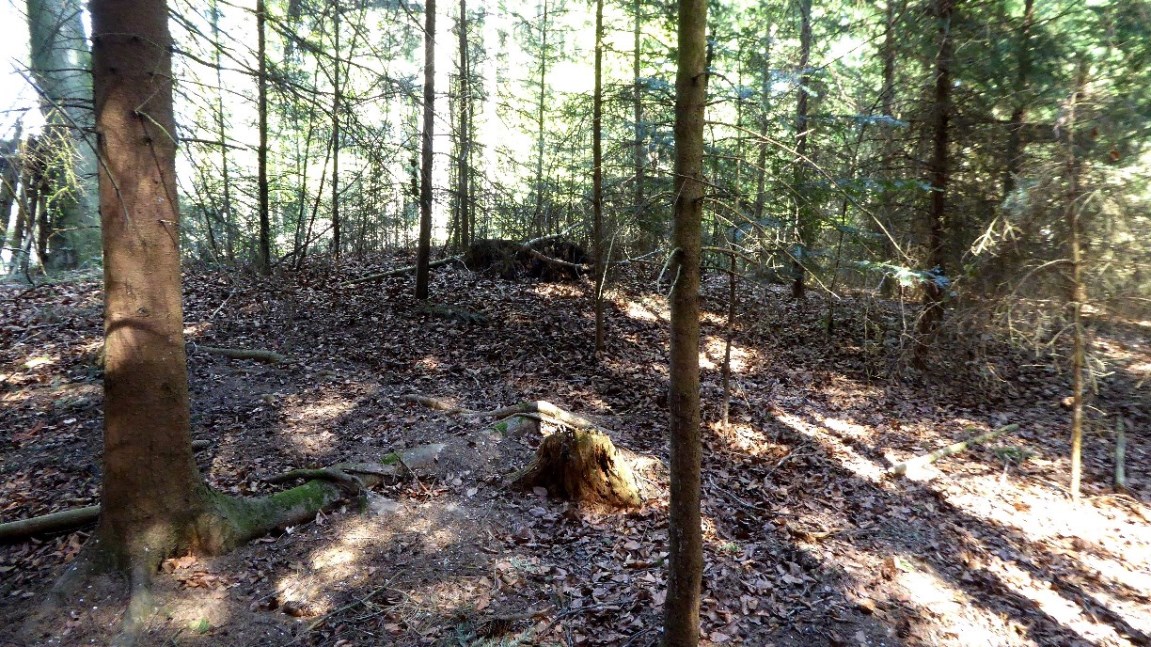 Tumulus 2 - Südansicht