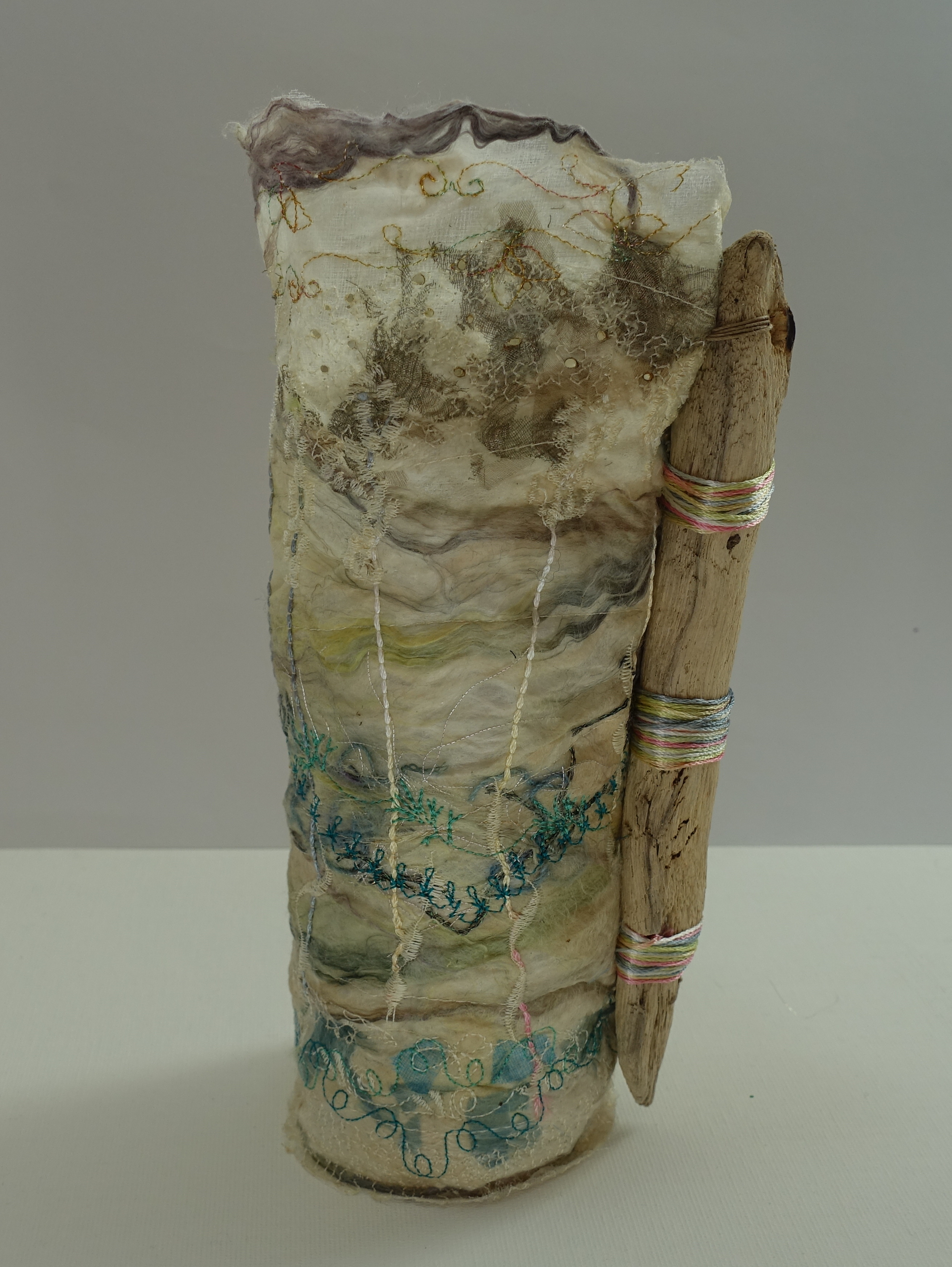 Title Driftwood Medium Vase
Price £25
Size 18-20cm
Silk Paper Vase with Glass Insert