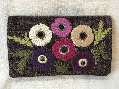 etui lunettes anemones