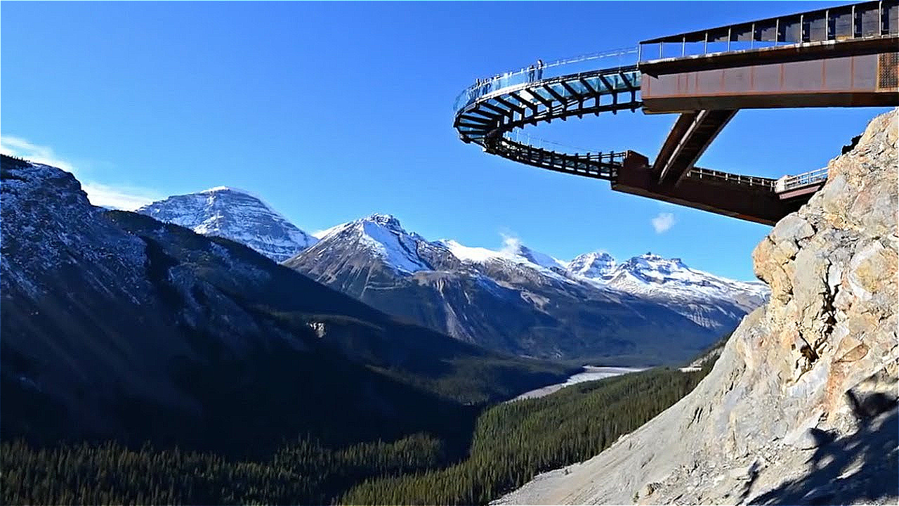 Nun geht es hinaus auf den Sky Walk !
