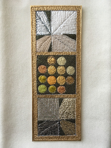 Motif vigne en trois carrés verticaux