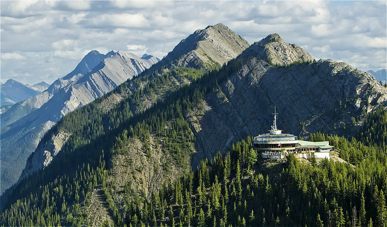 Auf dem Sulphur Mountain über Banff