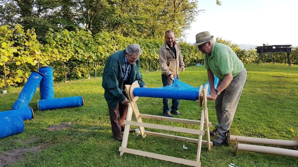 Die Netze werden aufgerollt