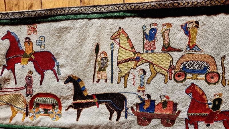 Web- und Stickarbeiten