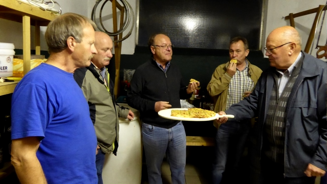 Stärkung während des Brennvorganges