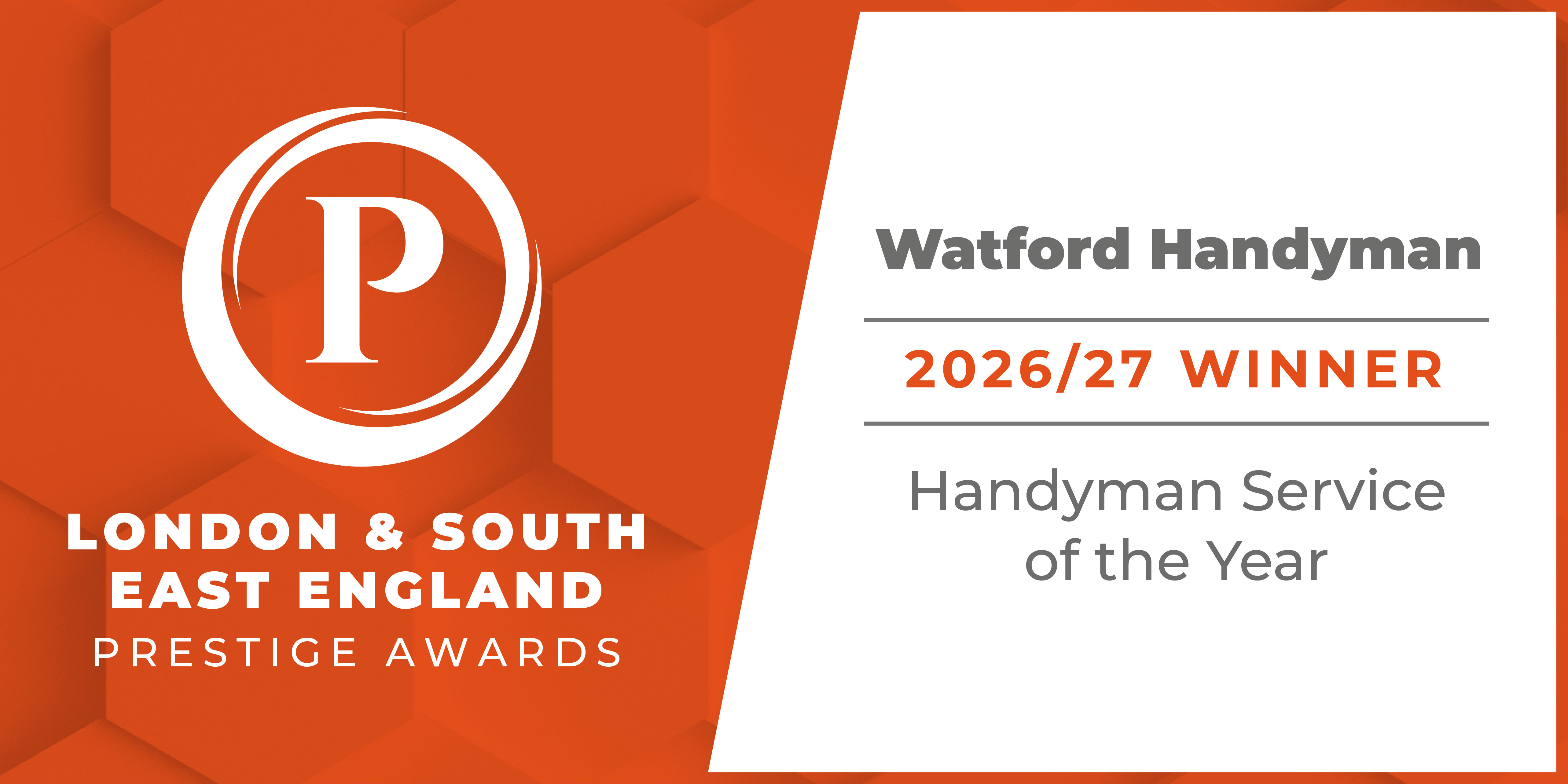 We did it again! Best Handyman Service two years running, 2025/26, 2026/27! We did it again! Best Handyman Service two years running, 2025/26, 2026/27!