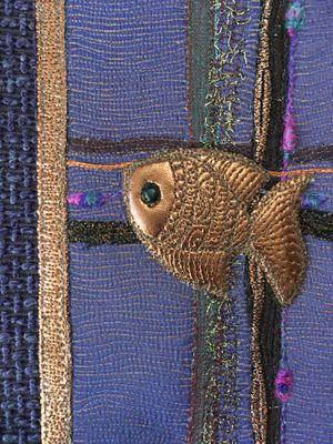 christian fish on a modern lectionary cover