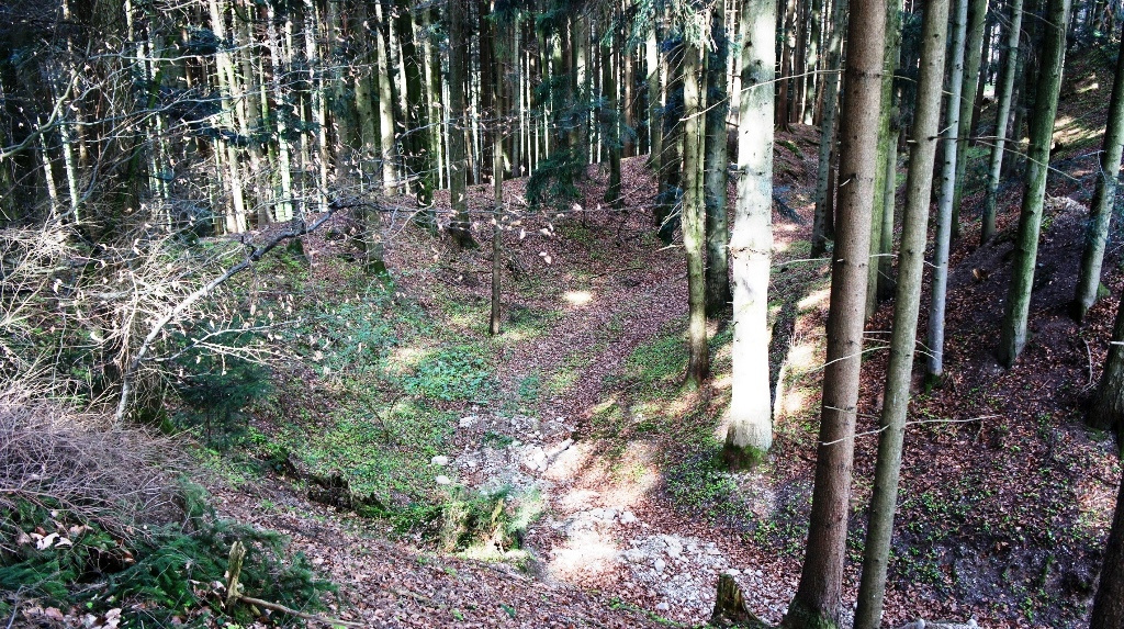 Vor dem Doppelwall im Süden