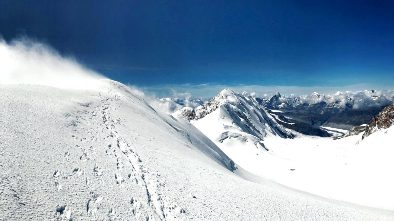 Parrotspitze - auf der Gratschneide