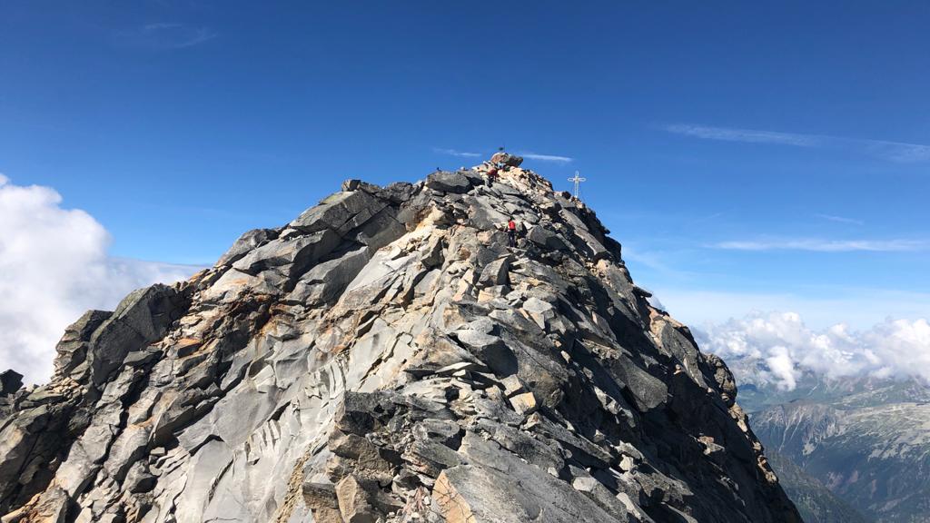 Der Gipfel in Sichtweite