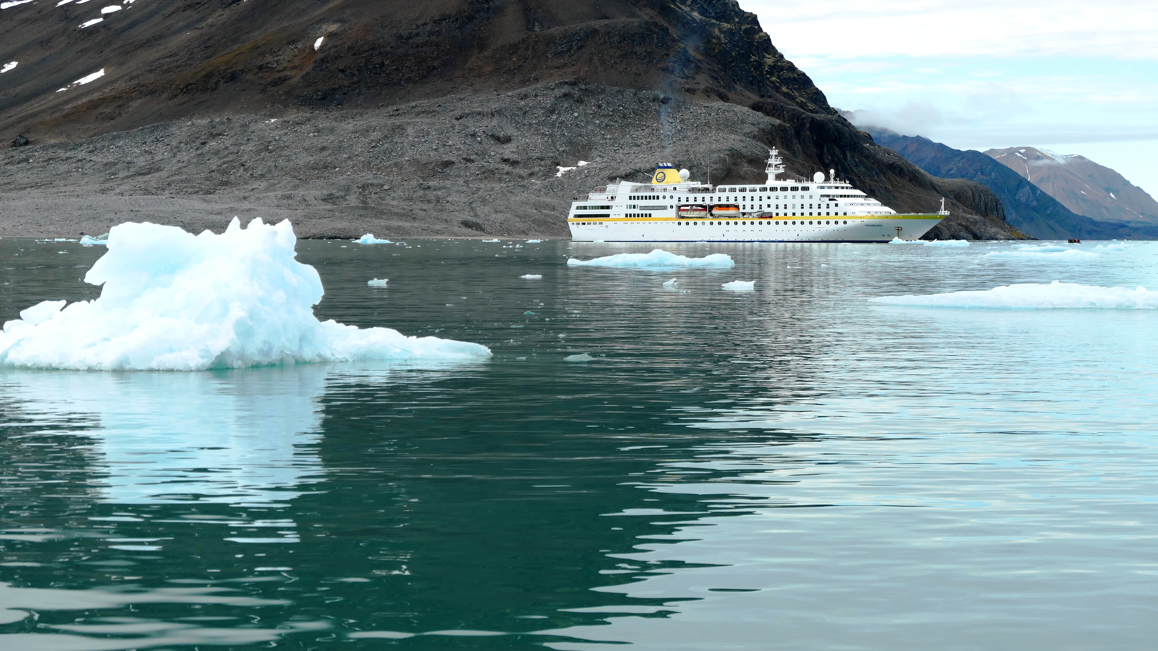 Auf dem Rückweg zur MS Hamburg