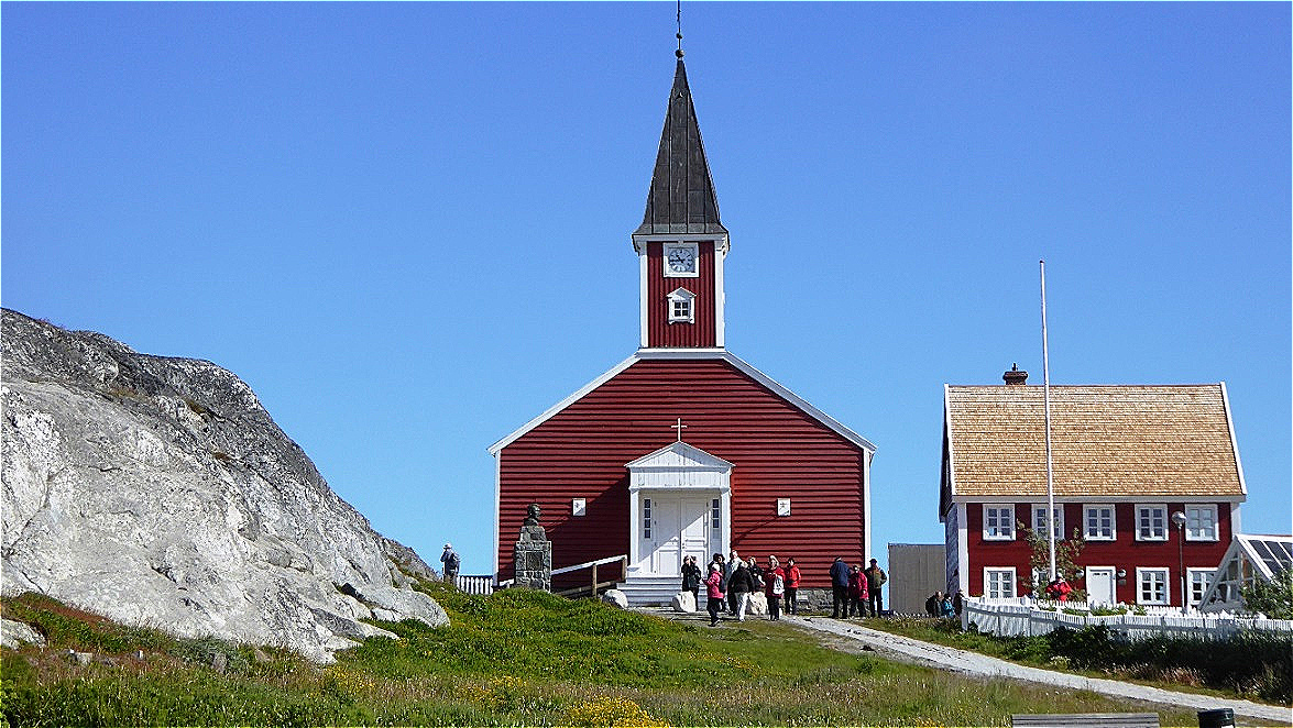 Die evangelisch-lutherische Erlöserkirche von 1849 ist Domkirche Grönlands