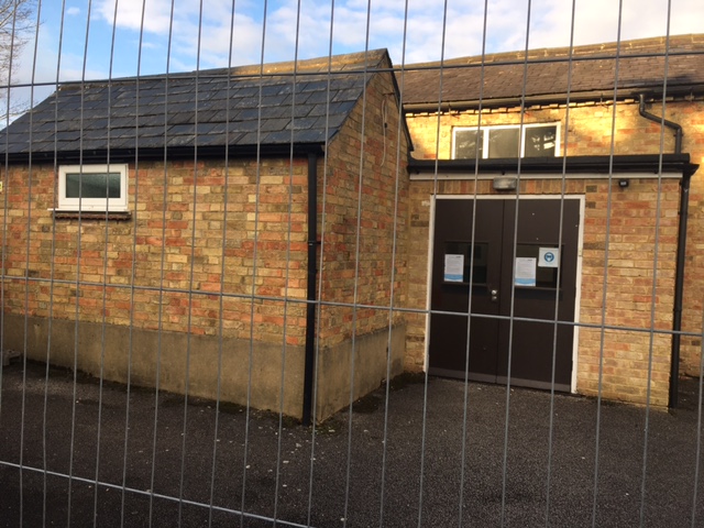 The gents' toilet and entrance lobby awaiting demolition - February 2021